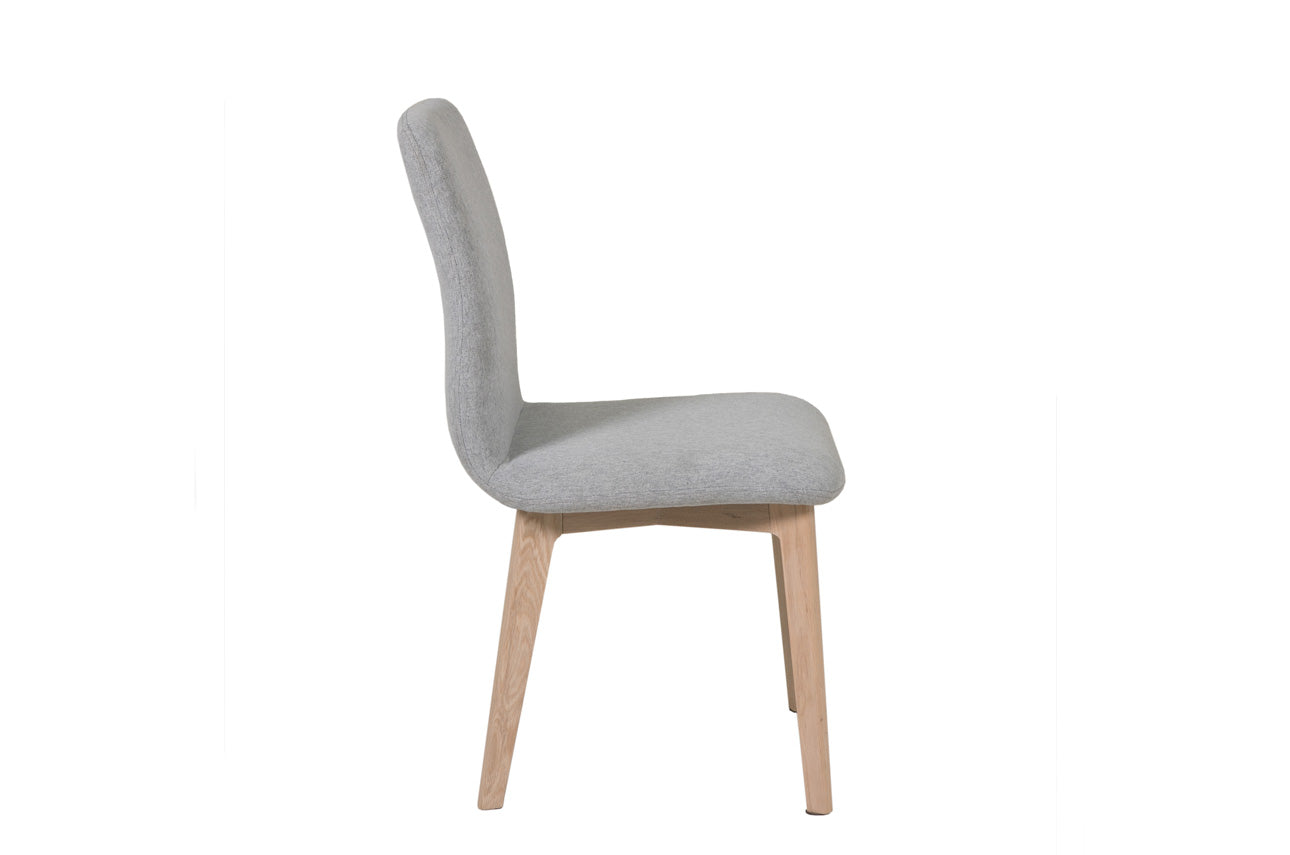 Elegant Marlow Dining Chair in Light Grey