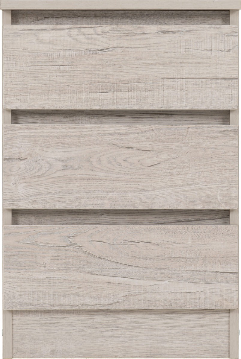 Malvern 3 Drawer Bedside Urban Snow