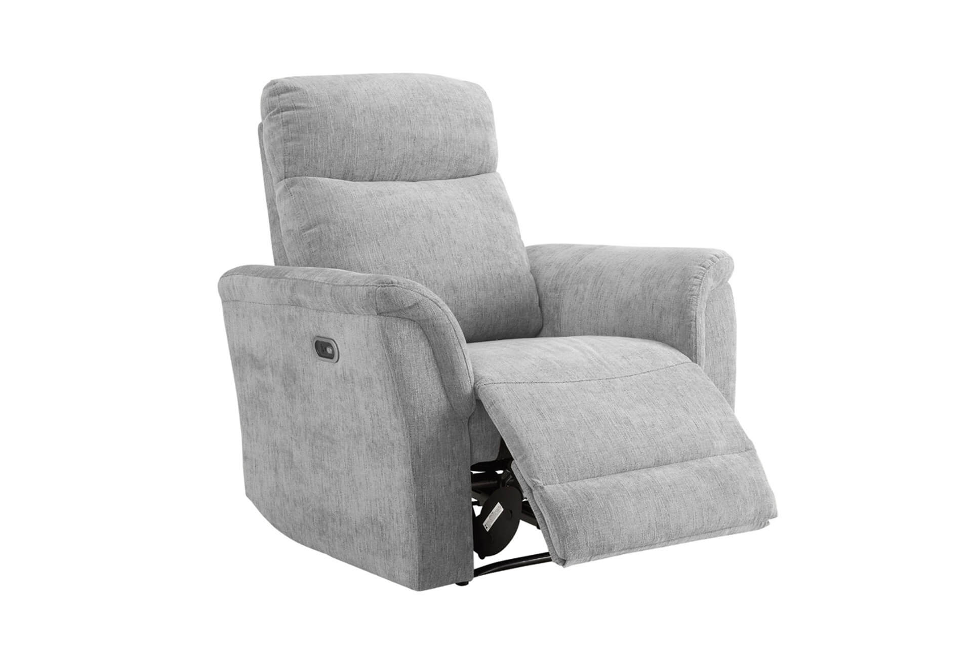 Maude 1 Seater Electric Recliner in Mocha or Grey – Ultimate Comfort with USB Charging Ports – Free Nationwide Delivery