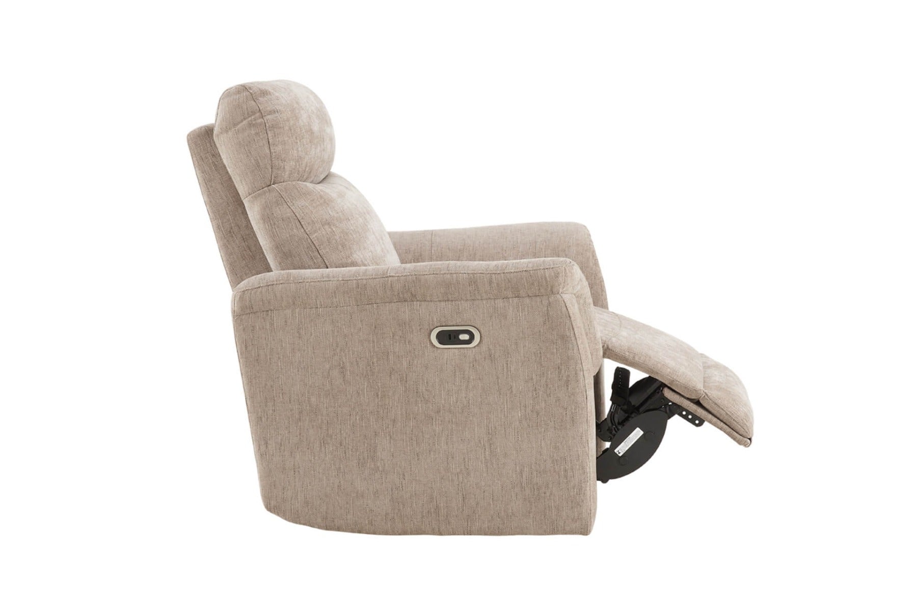 Maude 1 Seater Electric Recliner in Mocha or Grey – Ultimate Comfort with USB Charging Ports – Free Nationwide Delivery