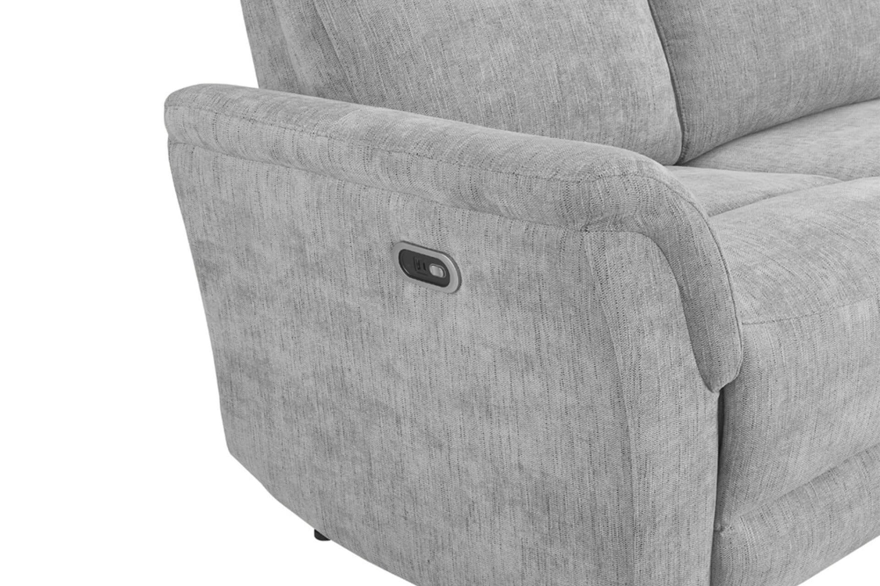Maude 3 Seater Electric Recliner in Mocha or Grey – Ultimate Comfort with USB Charging – Free Nationwide Delivery