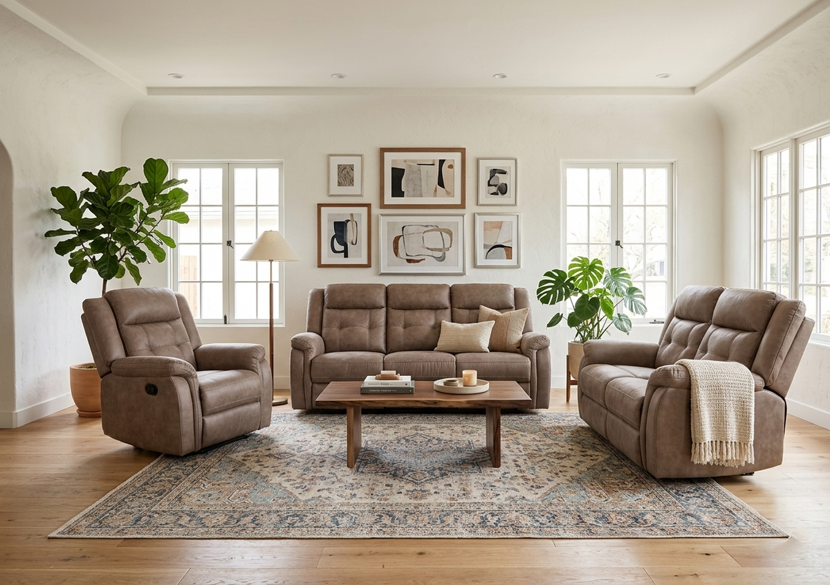 Hayden Manual Recliner Suite – supplier image 1