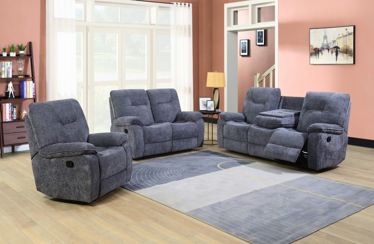 Newcastle Manual Recliner Suite – supplier image 1