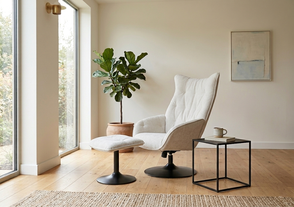 Osbourne Swivel Reclining Chair with Footstool – supplier image 4