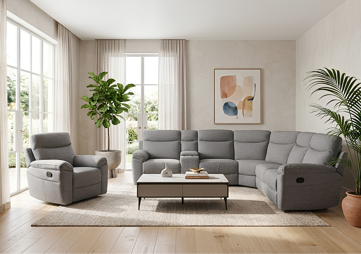 Vera Manual Recliner Corner Sofa – supplier image 1