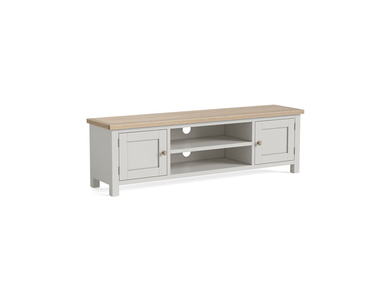 MODERN COUNTRY GREY EXTRA LARGE RECTANGULAR TV STAND