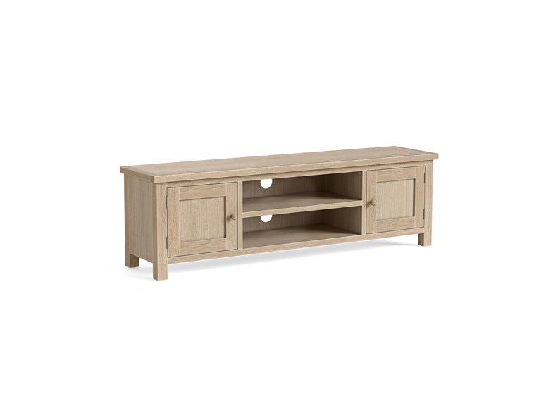 Modern Country Oak Extra Large Rectangular TV Stand