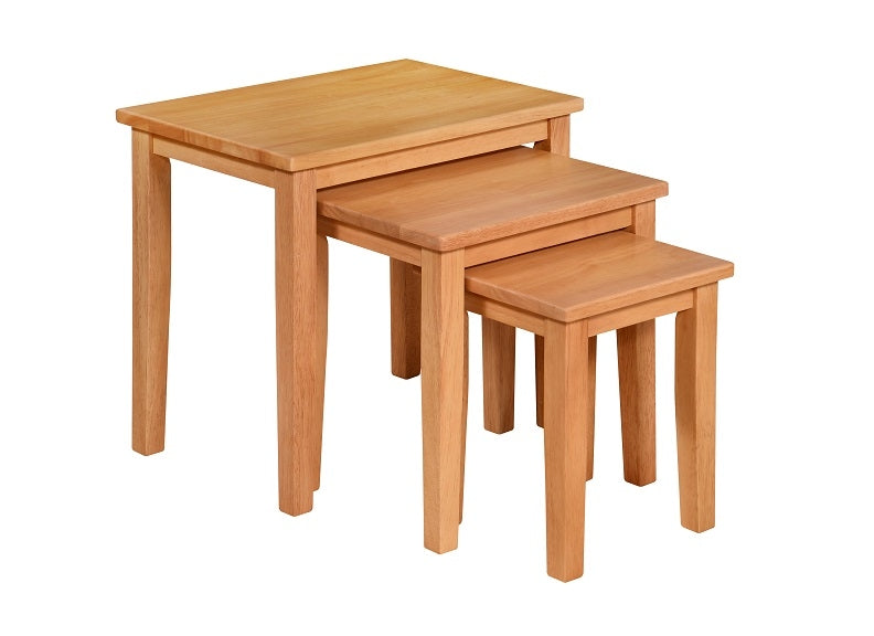 Melissa Oak Triple Table Nest