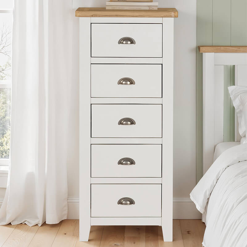 Mellor 5 Drawer Narrow Chest