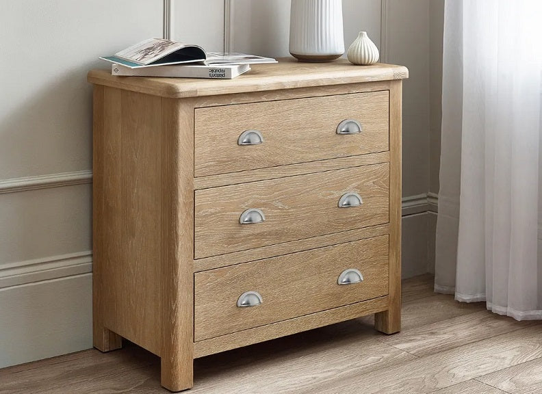 Memphis 3 Drawer Chest W/Cup Handles