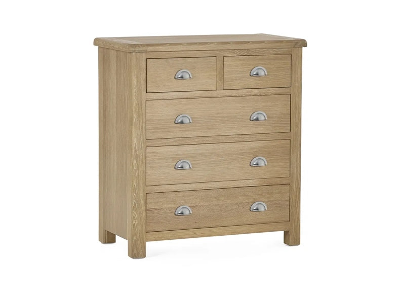 Memphis Limed Oak 2+3 Chest W/Cup Handles - 1