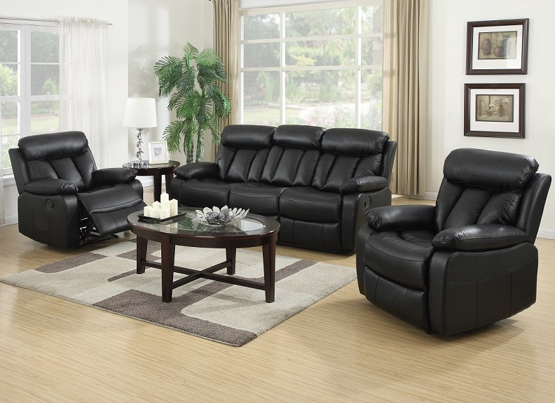 Merrion Feel Fabric Reclining Three Seat Sofas