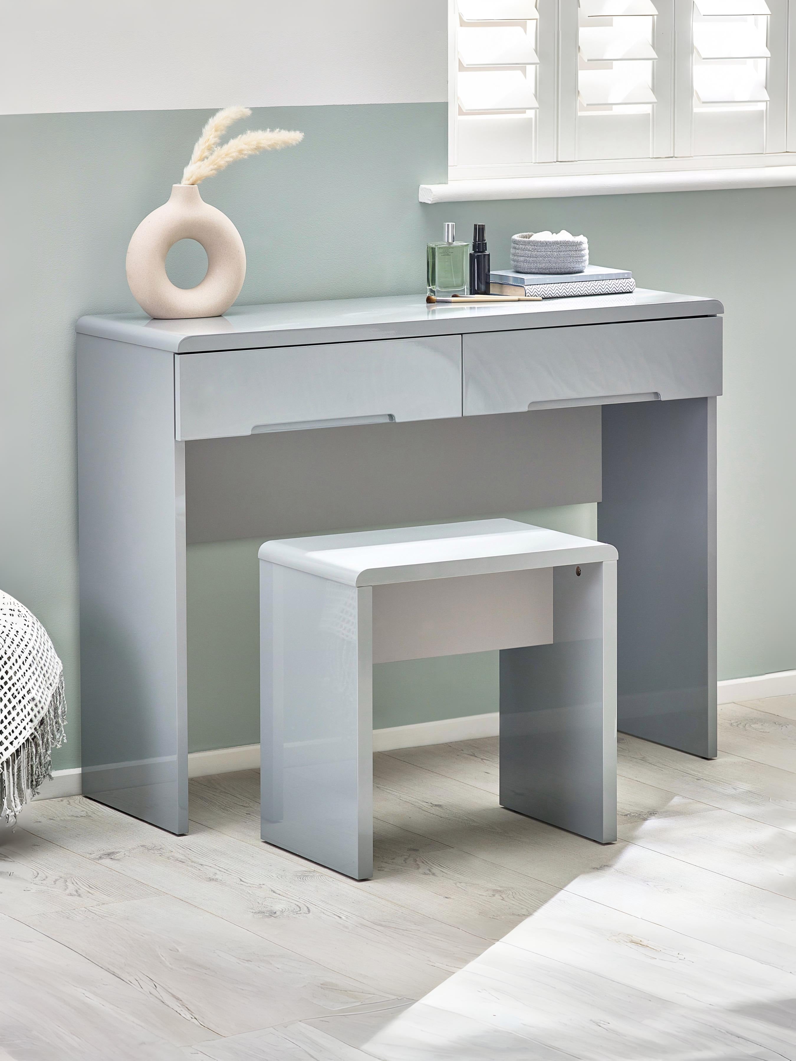 Manhattan Dressing Stool - Grey