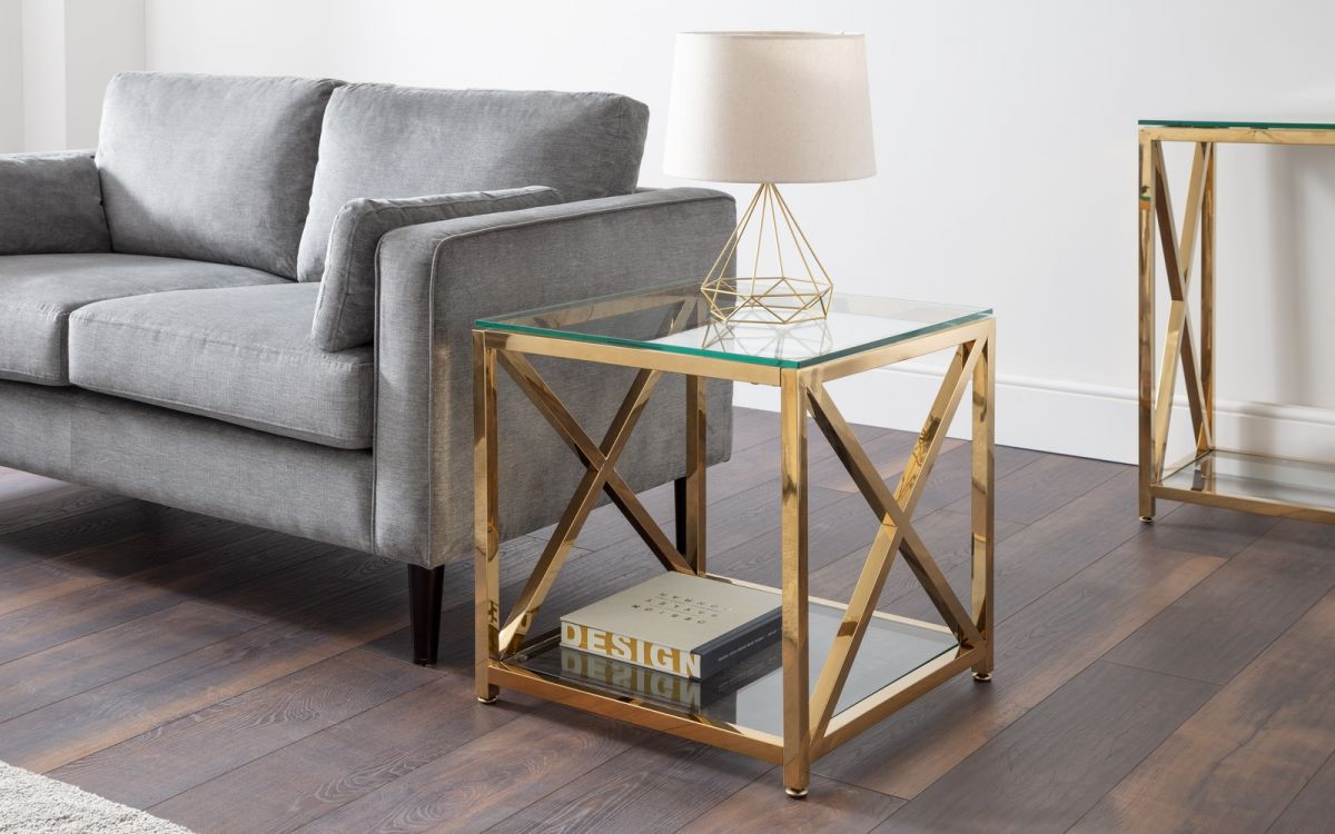 Miami Gold Lamp Table