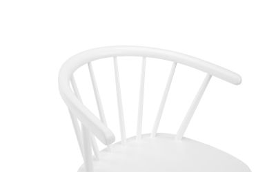 Modena Curved Back Dining Chair - White | Elegant Scandi-Inspired Design