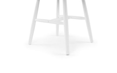 Modena Curved Back Dining Chair - White | Elegant Scandi-Inspired Design