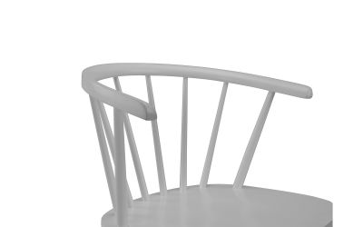 Modena Curved Back Dining Chair - Grey | Stylish Scandi-Inspired Design