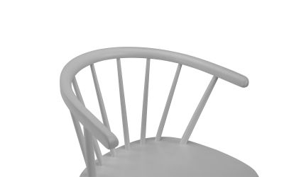 Modena Curved Back Dining Chair - Grey | Stylish Scandi-Inspired Design