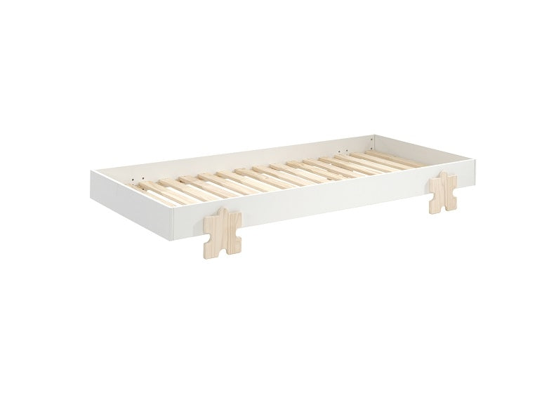 Modulo White Puzzle Bed Base
