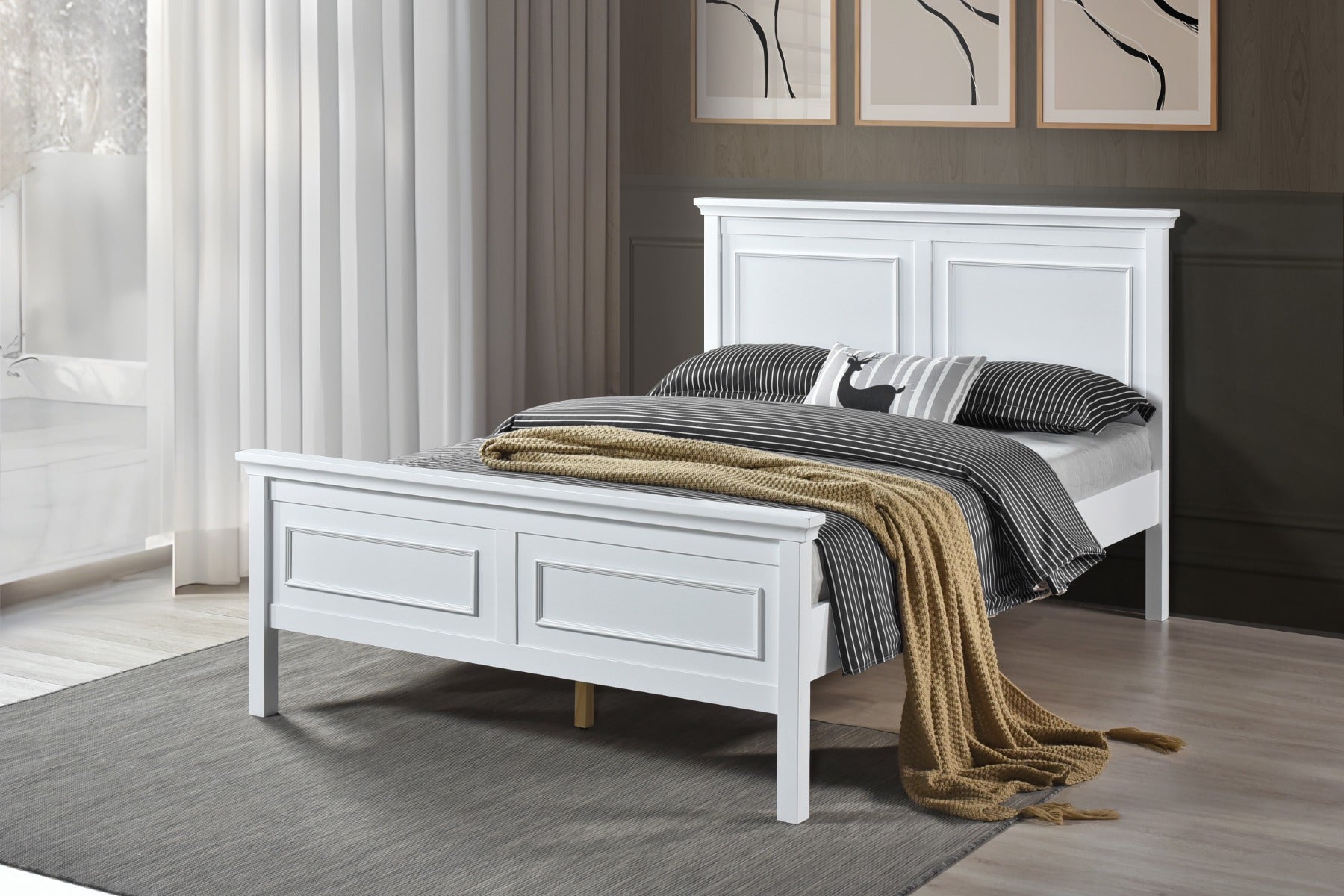 Molly 4 ft6 Bed in White - (PRE-ORDER FOR SEPTEMBER)