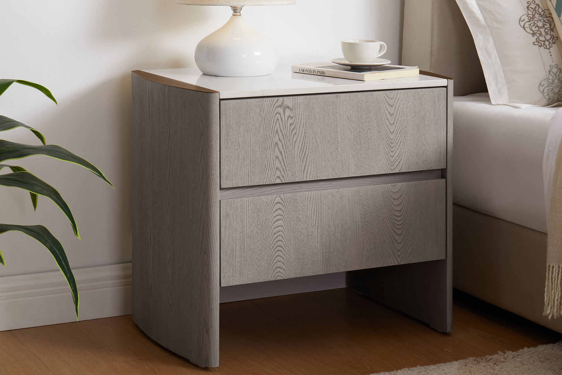 Mondello 2 Drawer Bedside Table