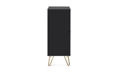 Murano 2 Door 2 Drawer Sideboard - Matte Black | Sleek Storage Solution