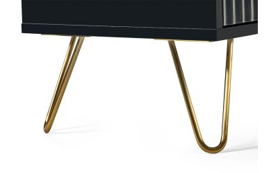 Murano TV Unit - Matte Black | Modern Media Storage with Chic Design