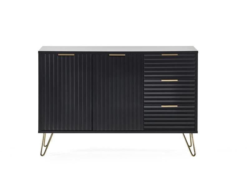 Murano Large Black Sideboard - front