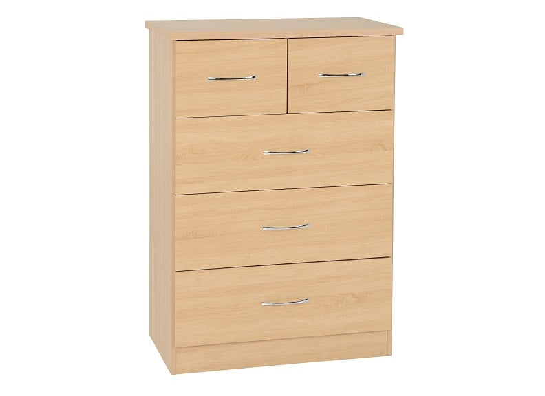 Nevada Sonoma Oak 2+3 Drw Chest - 1