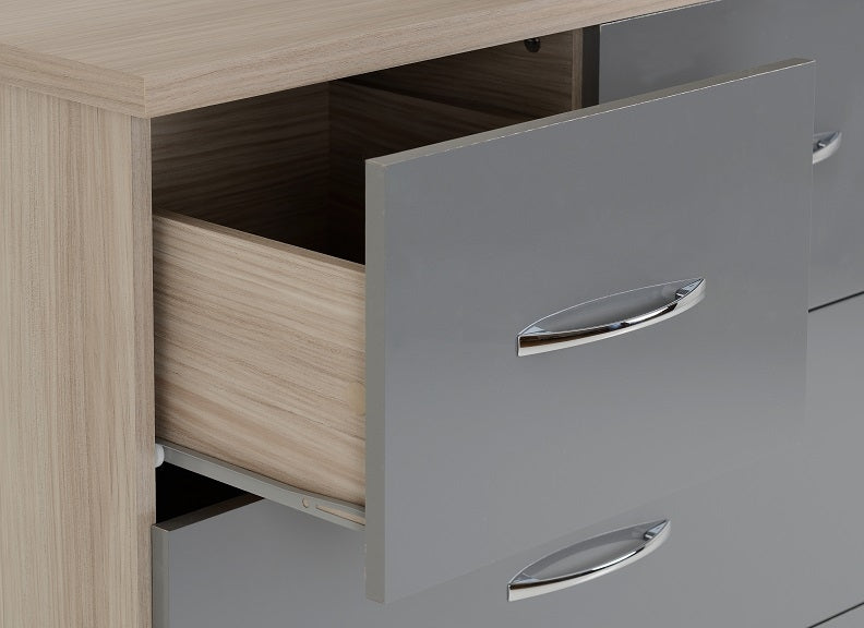 Nevada Grey Low Wardrobe - detail