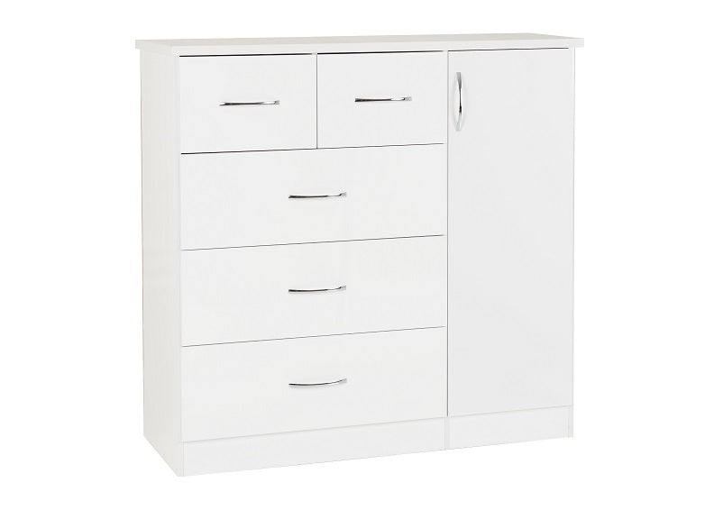 Nevada White Low Wardrobe