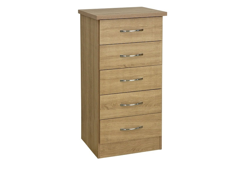 Nevada Oak 5 Drw Chest