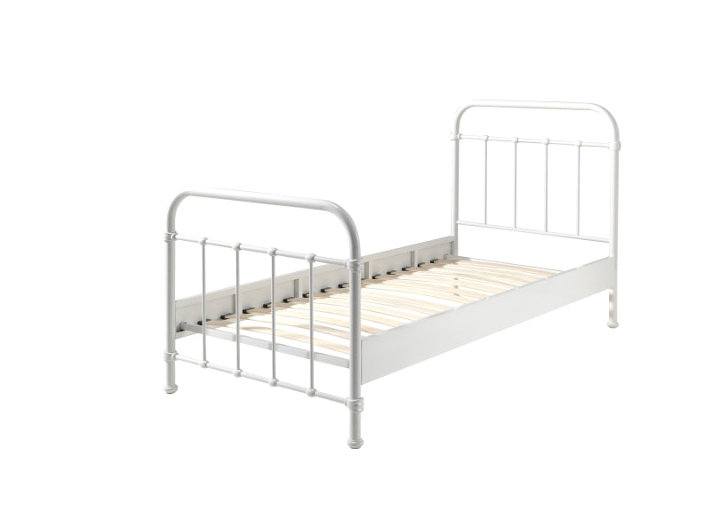 New York White Single Bed