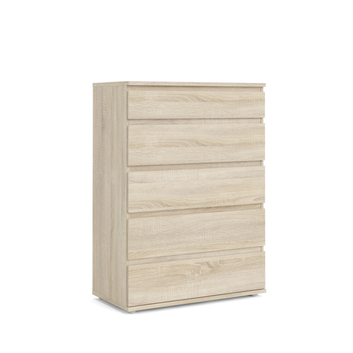 Nova Wide Chest with 5 Drawers - Oak Finish (Pre-order only)