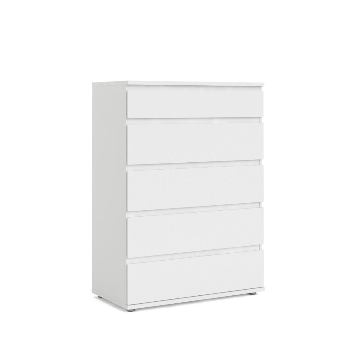 Nova 5 Drawer Wide Chest - White