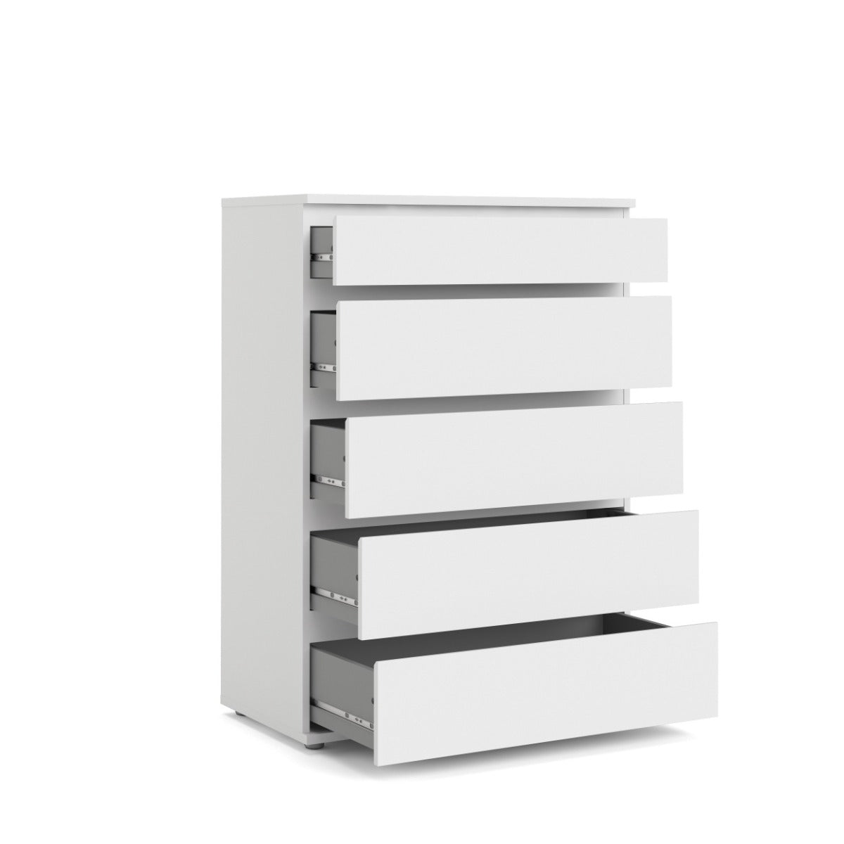 Nova 5 Drawer Wide Chest - White