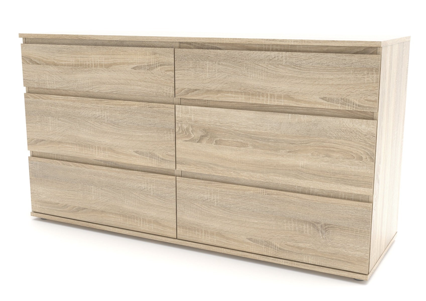 Nova 6 Drawer Chest - Oak