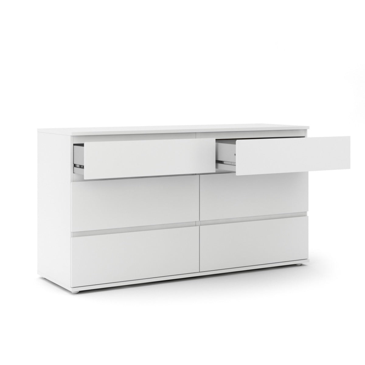 Nova 6 Drawer Chest - White