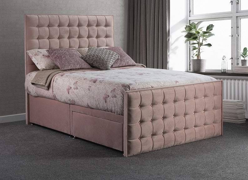 Style Classic Bed - one drawer each side