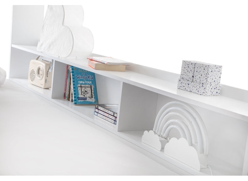 Orion White Triple Sleeper - Shelves