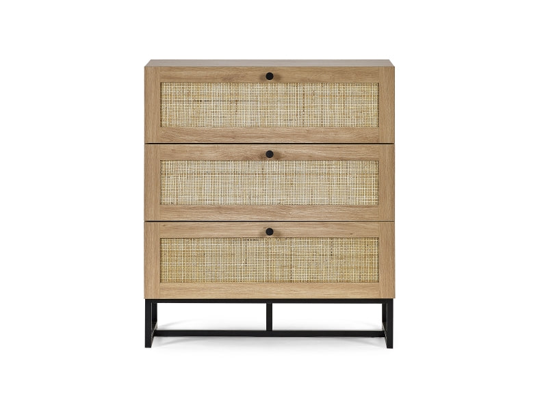 Padstow Oak Three Drawer Chest