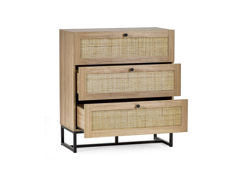 Padstow Oak Three Drawer Chest