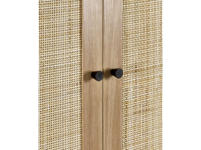 Padstow Oak Two Door One Drawer Wardrobe