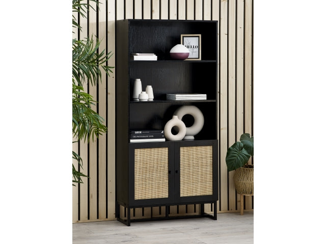 Padstow Black Tall Bookcase