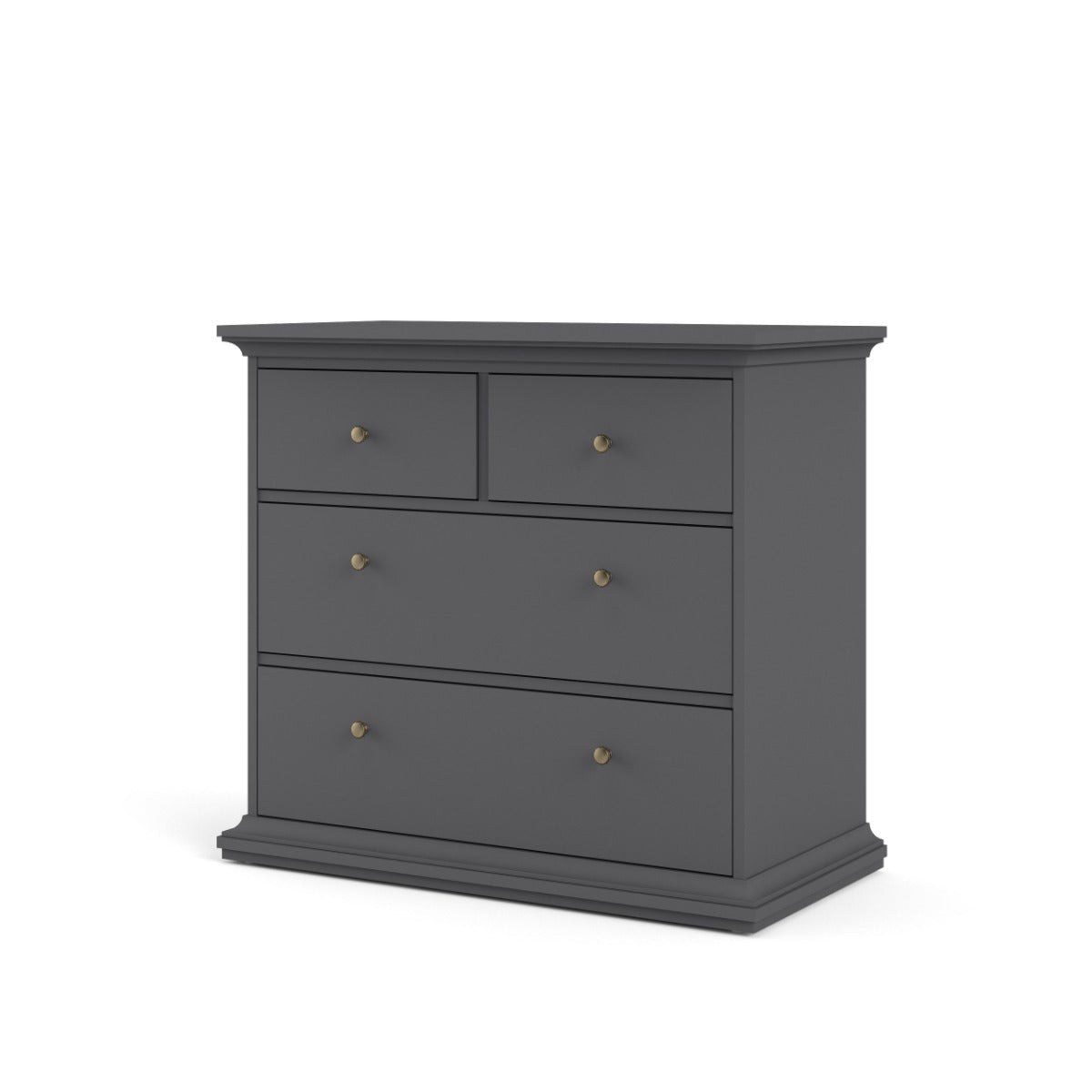 Paris 4 Drawer Chest - Grey