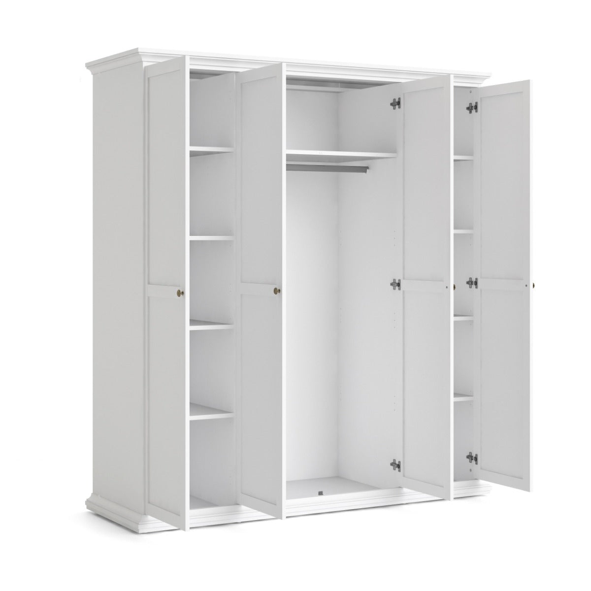 Paris Wardrobe with 4 doors - White
