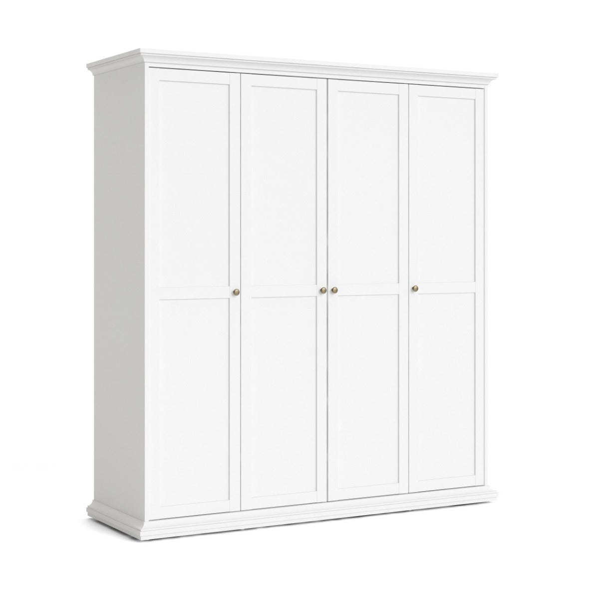 Paris Wardrobe with 4 doors - White