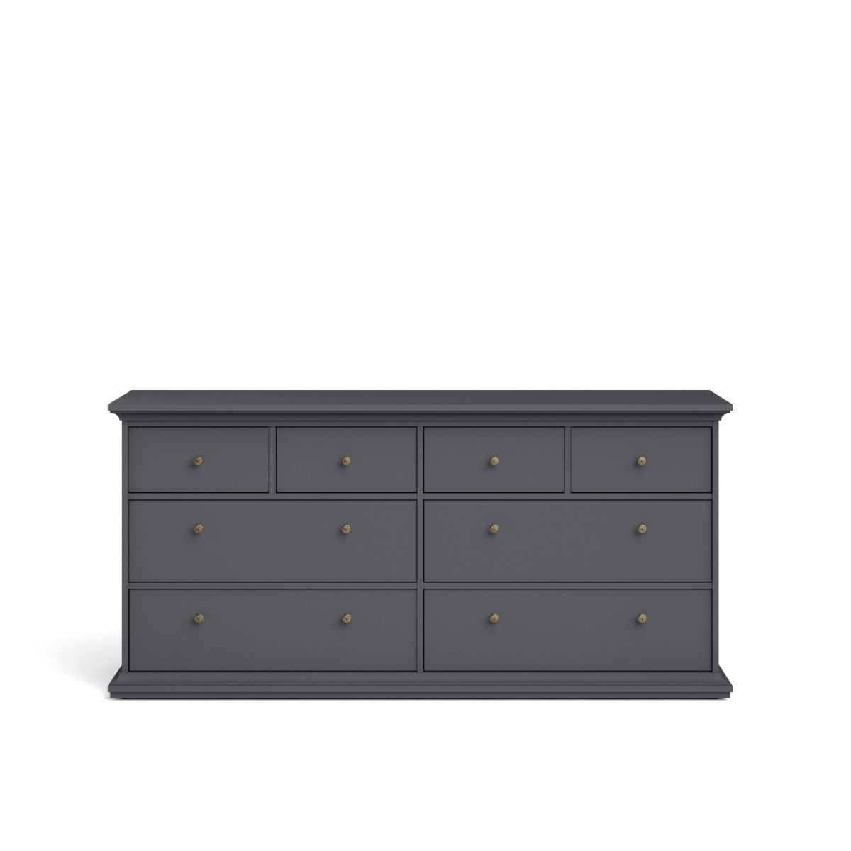 Paris 8 Drawer Chest - Grey
