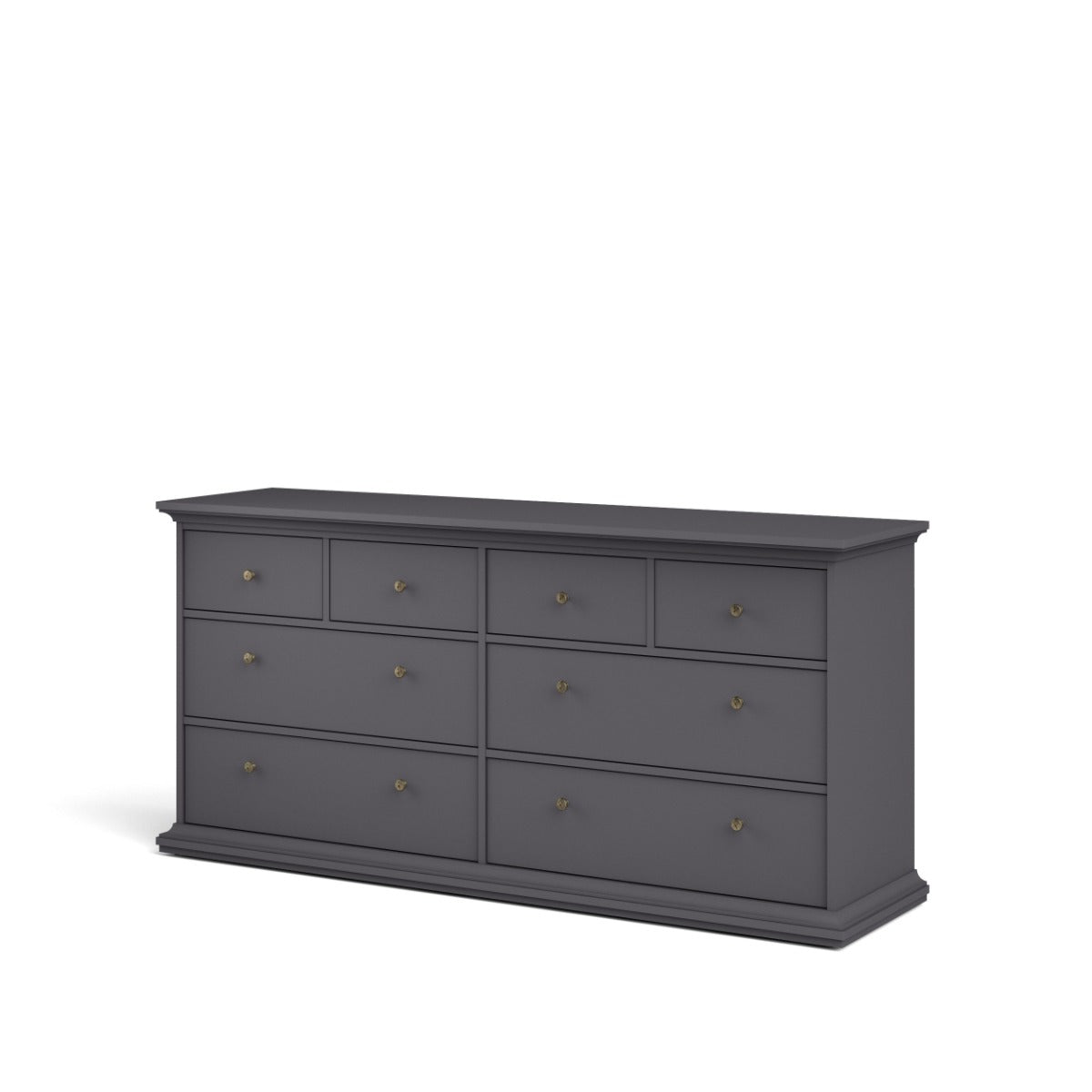 Paris 8 Drawer Chest - Grey