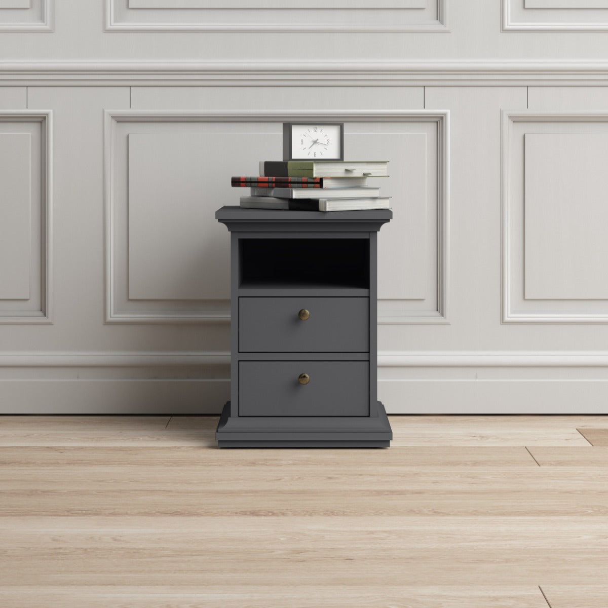 Paris Small Bedside - Grey